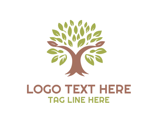 Geometric Modern Tree Logo