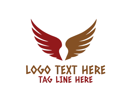  Geometric Modern Wings Logo