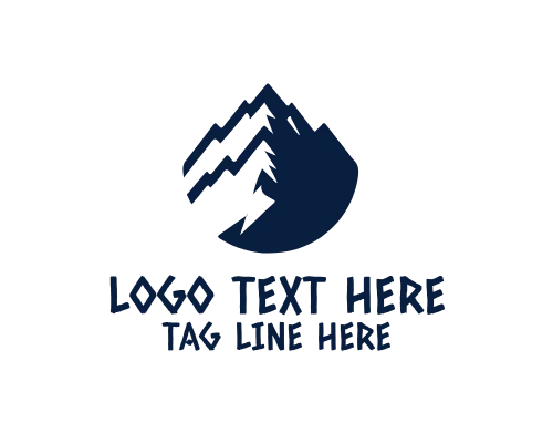Geometric Mountain Logo