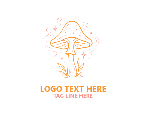 Geometric Mushroom Logo