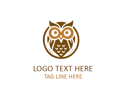 Geometric Owl Mark