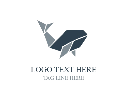  Geometric Paper Animal Logo