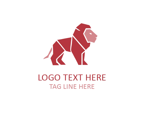 Geometric Paper Animal Logo