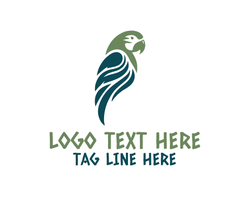 Geometric Parrot Logo