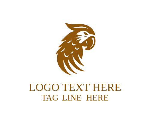 Geometric Parrot Logo