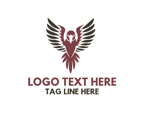 Geometric Parrot Symbol Logo