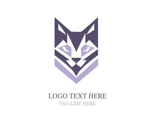 Geometric Pet Paw Logo