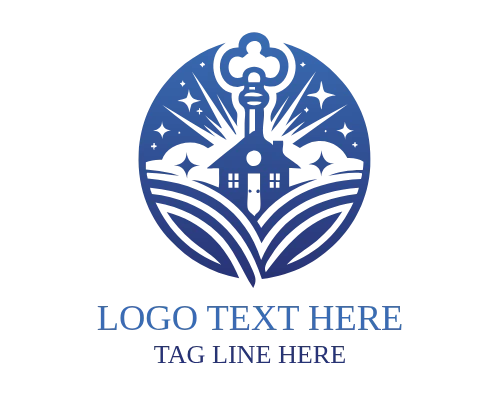 Geometric Real Estate Key Logo