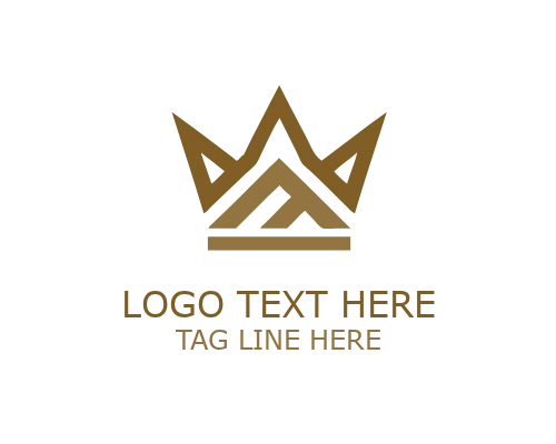  Geometric Regal Crown Emblem
