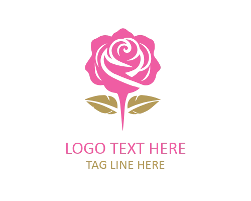Geometric Rose Shape Logo