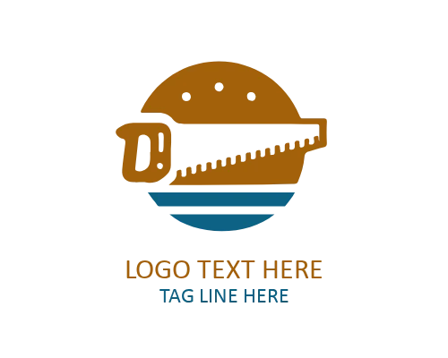 Geometric Saw Logo for Creative and Modern Carpentry Brands