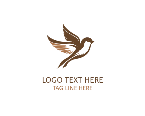 Geometric Sparrow Logo Design