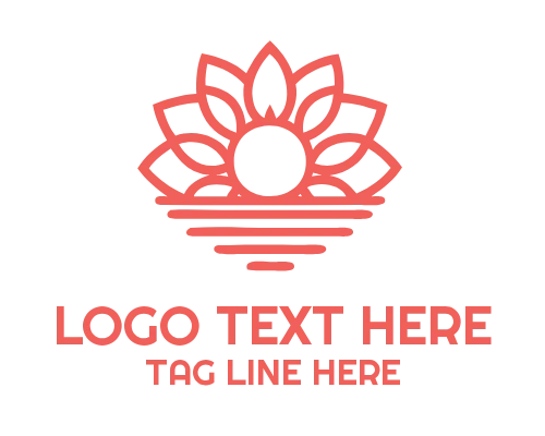 Geometric Sunflower Logo