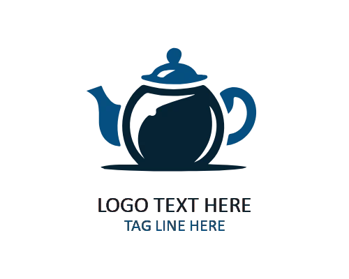 Geometric Teapot Logo for Contemporary Cafes and Lifestyle Brands