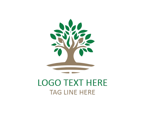 Geometric Tree Logo for Modern Identity