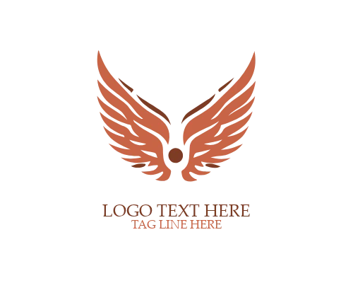 Geometric Triple Wings Logo