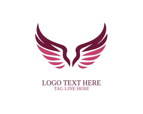 Geometric Wings Logo