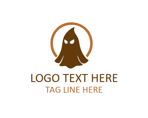 Ghost Cute Cartoon Logo