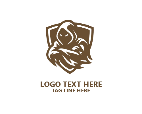 Ghost Horror Mask Logo