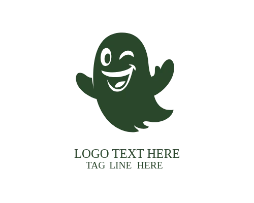 Ghost Minimal Outline Logo