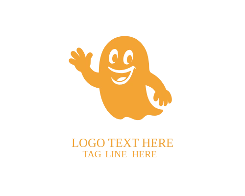 Ghost Modern Halloween Logo