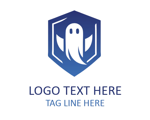 Ghost Skull Mascot Logo