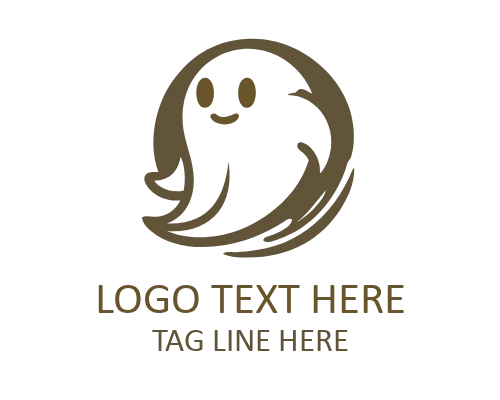 Ghost Skull Spirit Logo