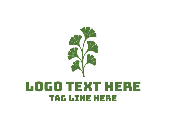 Ginkgo Herb Best Design Logo