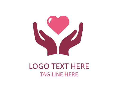 Giving Hand Logo for Donation and Charity Brands