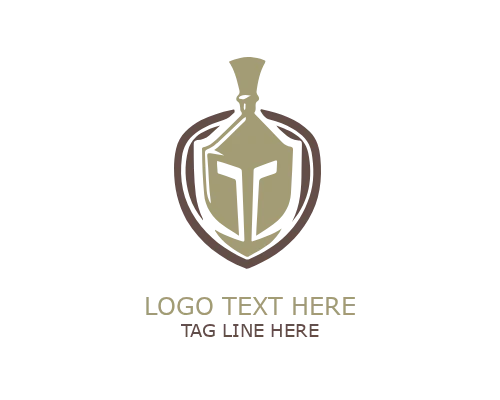 Gladiator Warrior Helmet Logo
