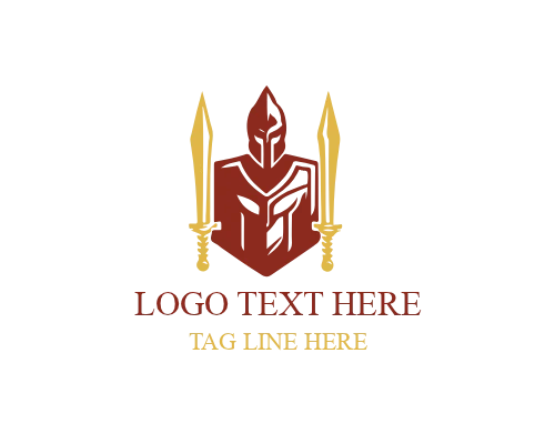 Gladiator Warrior Mask Logo for Gaming and Sports Branding
