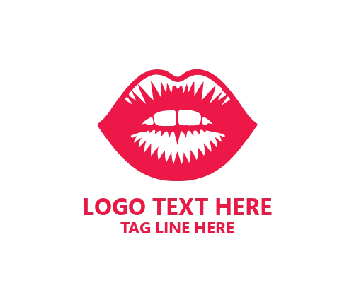  Glam Beauty Lips Logo