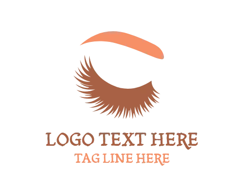 Glam Eyelash Extension Beauty Logo
