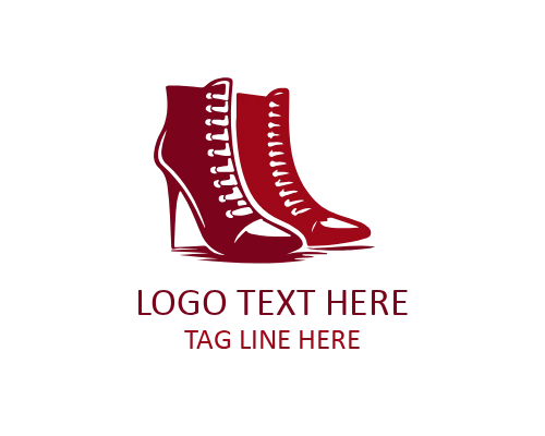 Glam Heel Emblem Logo for Luxury Beauty and Fashion Brands