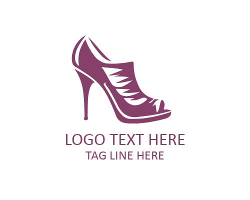 Glam High Heel Emblem for Beauty and Luxury Fashion Brands