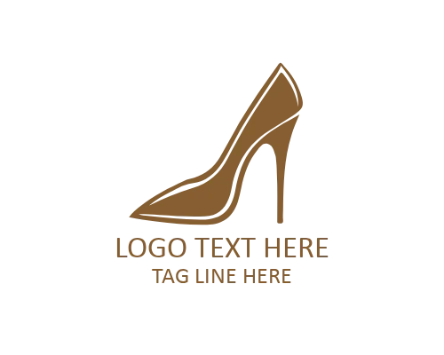 Glamour Stiletto Logo for Beauty and Fashion Brands