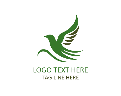 Glide Flying Bird Logo