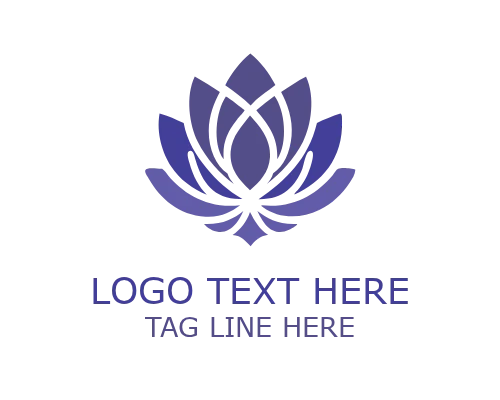 Glory Lotus Floral Logo for Premium Beauty and Spa Branding