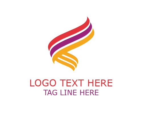 Glossy Abstract Ribbon Logo for Premium Brand Identity