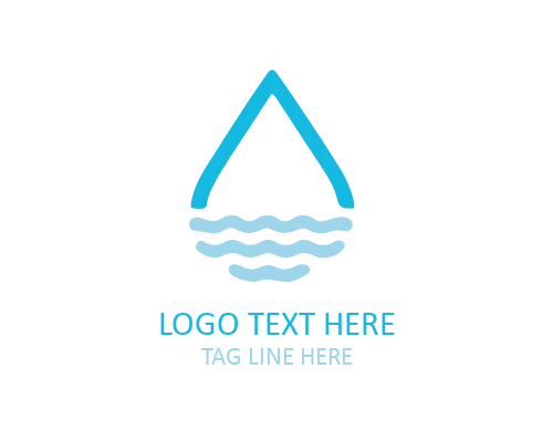Glossy Liquid Drop Logo