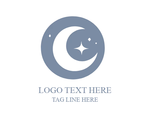 Glowing Crescent Moon Logo for Night Lifestyle Brands