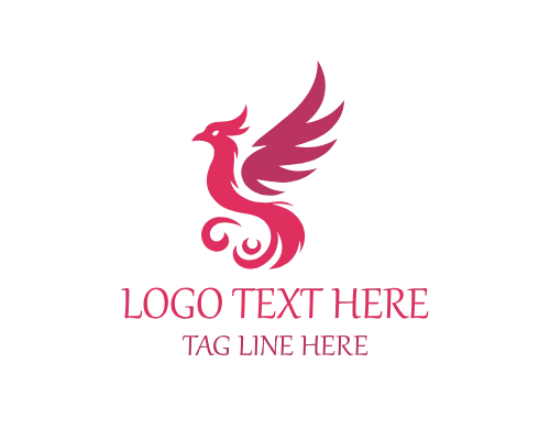 Glowing Flame Bird Logo for Energy Branding and Modern Identity