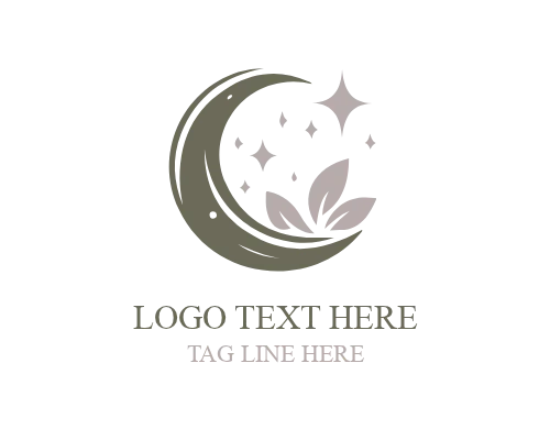 Glowing Night Orb Moon Logo for Elegant Brands
