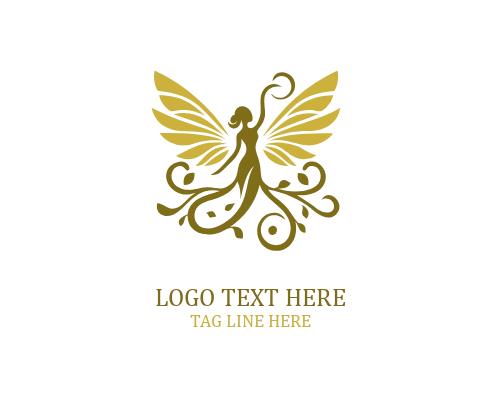 Golden Aura Fairy Logo