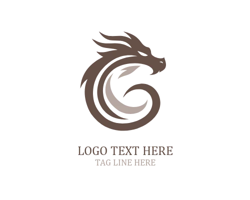  Golden Dragon Mascot Logo
