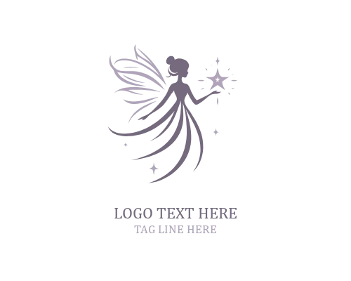 Golden Dust Fairy Logo