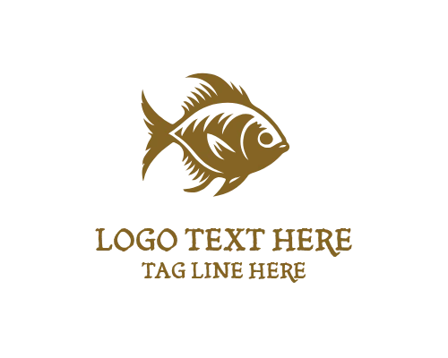 Golden fish Logo
