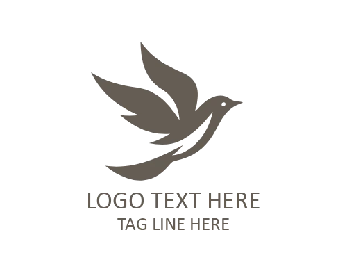 Golden Flight Bird Logo