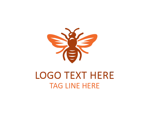 Golden Honey Bee Symbol