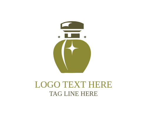 Golden Lilac Elegant Perfume Logo for Luxury Floral Fragrance Brands